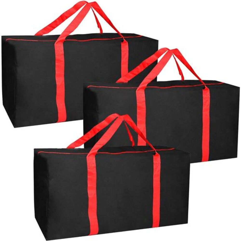 3Pack ExtraLarge HeavyDuty Storage Bags Moving Bag Totes Storage Bin Space Saver